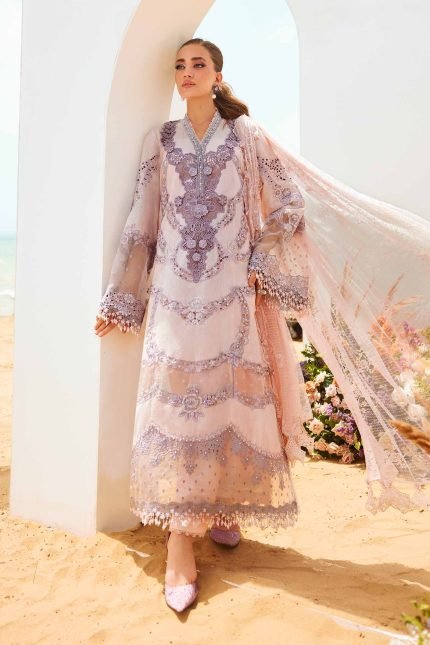 MARIA.B LUXURY LAWN - Embroidered EID LAWN - 25 - 02