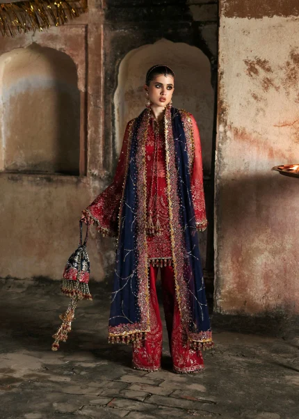 Massarat - Festive Unstitched '25 By Hussain Rehar | Shahrbano
