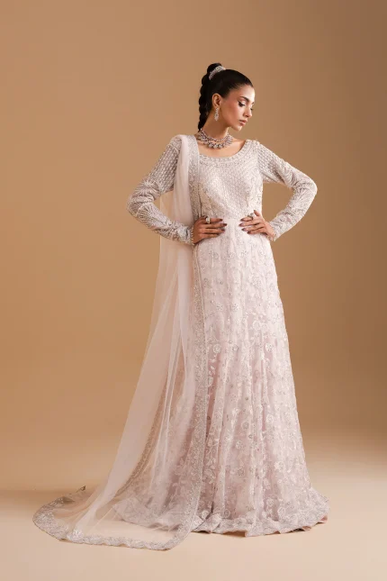 Afsaney By Zariya - Unstitched | BLUSH - ZB50032