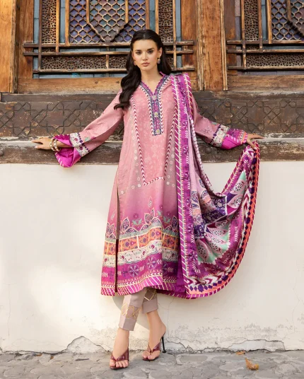 Nirvana Printed Silk By Mushq - Unstitched | Stella Song