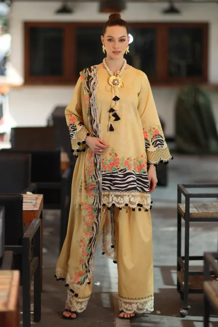 Combination Vol 1 '26 By Charizma - Embroidered Lawn | CC6-006