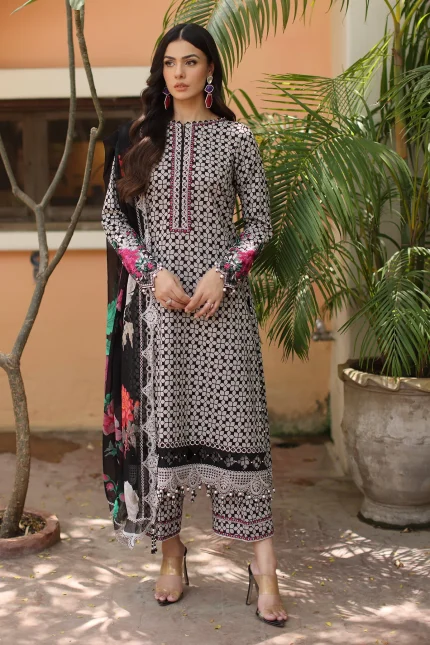 Combination Vol 1 '26 By Charizma - Embroidered Lawn | CC6-008