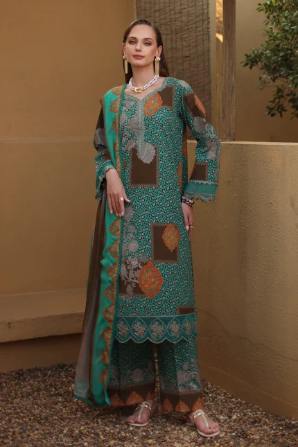 Combination Vol 1 '26 By Charizma - Embroidered Lawn | CC6-009