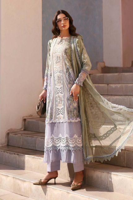 Luxury Lawn '26 By Maria B - Unstitched | D-2606-B