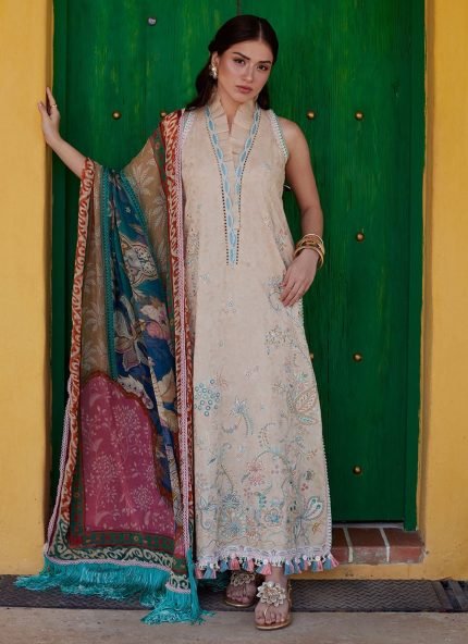 Luxury Lawn By Farah Talib Aziz | D12 - Isabella Sand