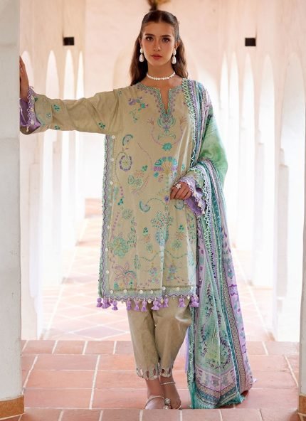 Luxury Lawn By Farah Talib Aziz | D07 - Valeria Olive
