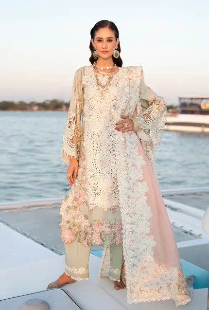 Evara Luxury Lawn By AJR Couture | Fyna