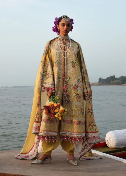 Kalabagh Luxury Lawn 26 Eid Edit By Hussain Rehar | Ochre