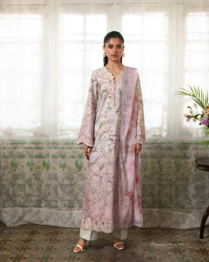 Summer Lines Printkari By Neeshay - Unstitched | BLUSHÉ
