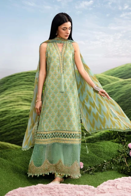 Dreamscape - Unstitched Eid ll By M Basics | MB-CUSV14-12B