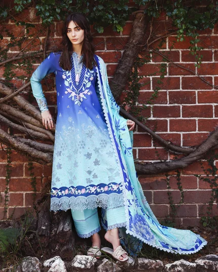Solace | Ombre Chikankari By Mushq | M05 - Moonlit Ease