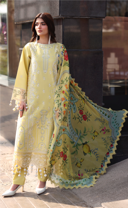 The Luxe Edit By Naqsh - Unstitched | Golden Aura-00239