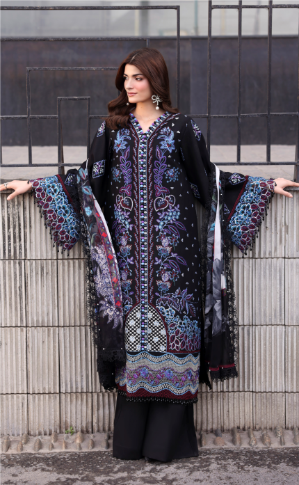 The Luxe Edit By Naqsh - Unstitched | Noir Elegance-00246