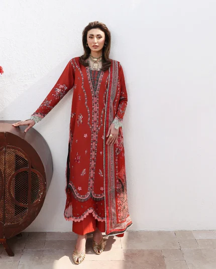 Floral Reveire | Luxury Lawn By Roheenaz | D03 - Serene Bloom