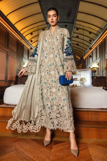 Luxury Lawn '26 By Maria B - Unstitched | EL-26-08