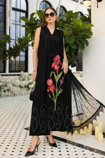 Luxury Lawn '26 By Maria B - Unstitched | EL-26-10